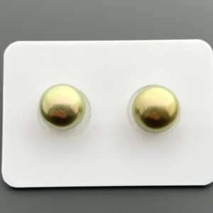 10-11 mm Paired Tahiti Pistachio Green Pearls