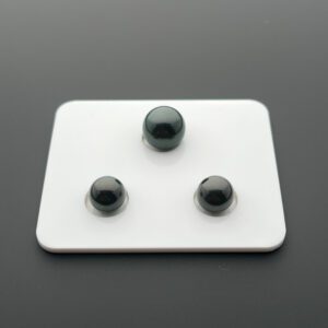 10.70+8.50 mm Piano Black Tahitian Pearl Trio Set (Top quality)