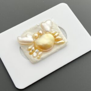 15.50 mm South Sea Keshi Crab Set