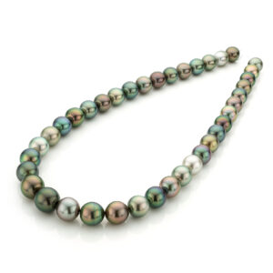 10*12 mm Multi Colour Tahitian Pearl Necklace