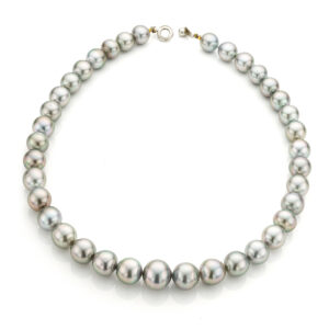 10*12 mm Silver Tahitian Pearl Necklace