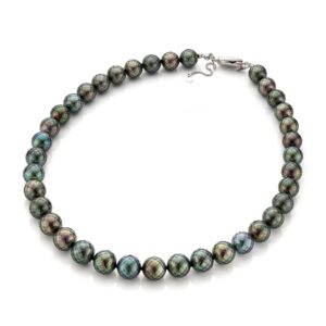 11-11.90 mm Tahitian Faceted Pearl Necklace