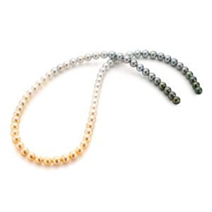8-8.5 mm Multi-Colour Akoya South Sea Tahiti Pearl Necklace