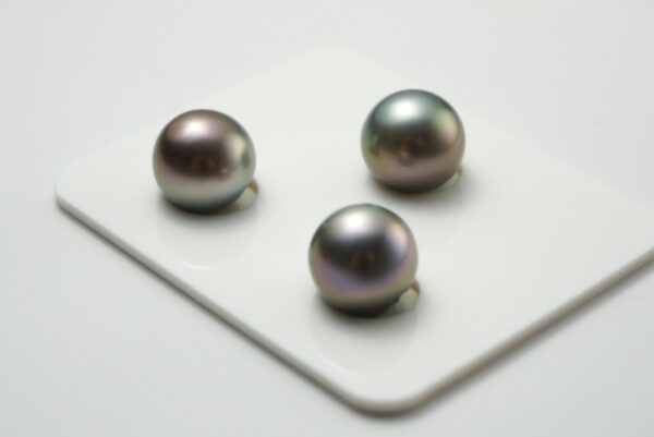 11 mm Cherry Trio set Tahiti Pearls