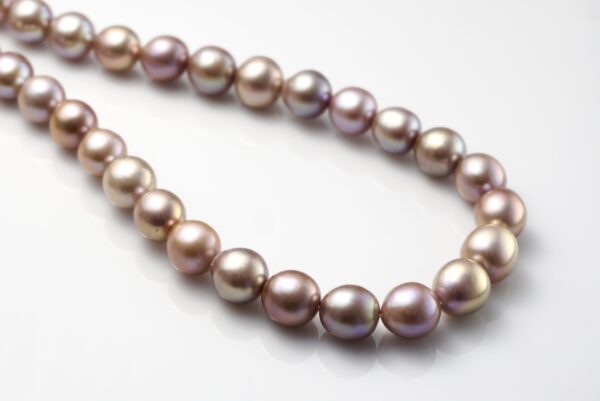 11-12 mm Purple Nucleated Freshwater Pearl Strands