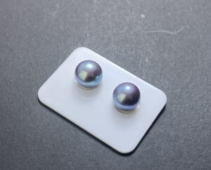 12-13 mm Paired Edison Pearls (purple blue)