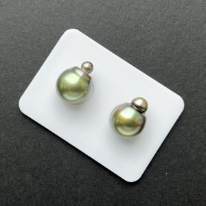 12 mm Green Yellow Paired Tahiti Pearls