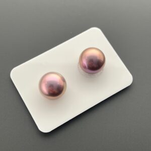 11-12 mm Paired Edison Pearls (Metallic Purple)