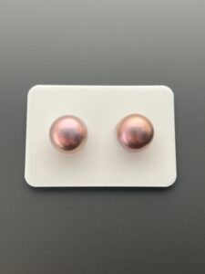 11-12 mm Paired Edison Pearls (Metallic Purple)
