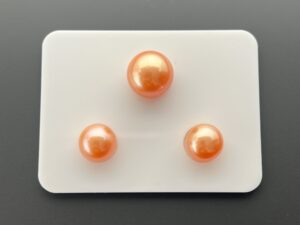 12.70 mm +9.90 mm*2 Trio Set Edison Pearls (Orange)