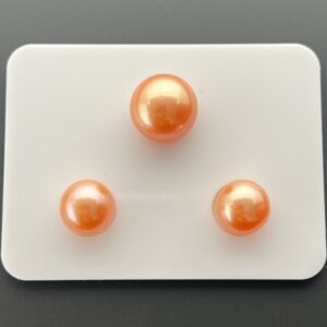 12.70 mm +9.90 mm*2 Trio Set Edison Pearls (Orange)