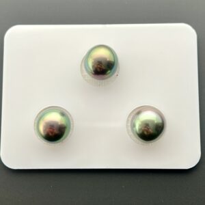 10-11 mm Trio Tahtian Pearls (Mixed Green )