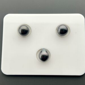 8.4 mm*2+7.8 mm Trio Set Tahitian Pearls ( Black)