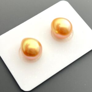 11-12 mm south sea golden drop pearls, pair